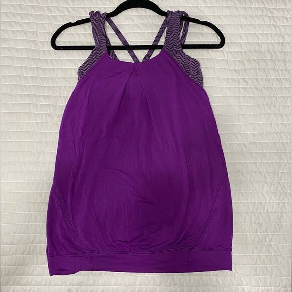 Lululemon Nouveau Limits Tank Built in Bra Women Size 6 - Picture 1 of 9